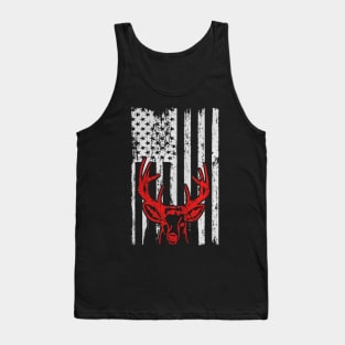 HUNTING HUNTER OUTDOORS USA FLAG PRIDE Tank Top